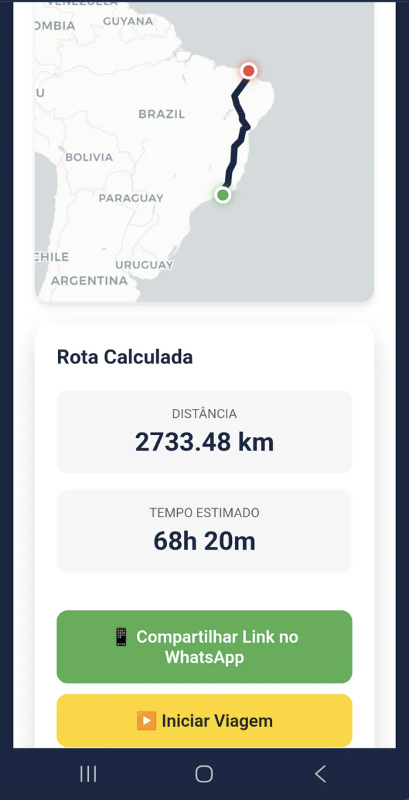 Rastreamento do Motorista